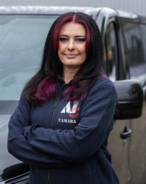 Een koerier van A1 Expresskoerier. Werkzaam in regio Rijssen.